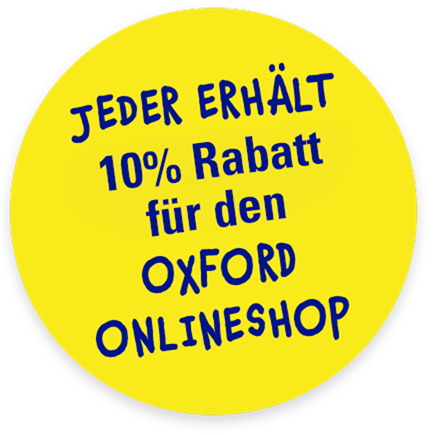Jeder erhält 10 % Rabatt auf den Oxford Onlineshop